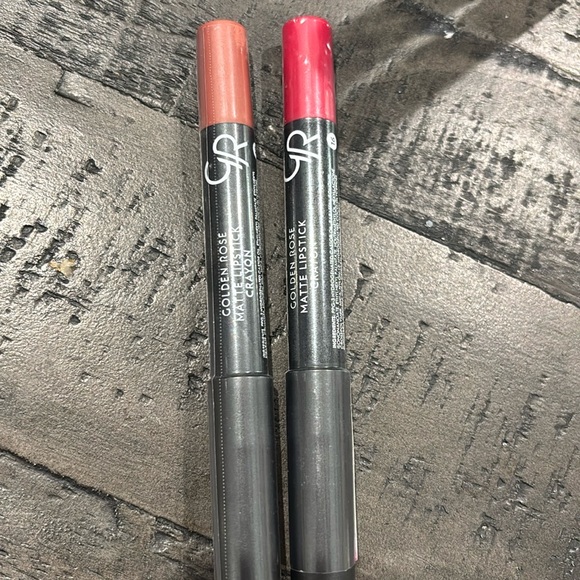 New! CELESTY Golden Rose matte lipstick crayon lot #16 & 18 - Picture 1 of 3